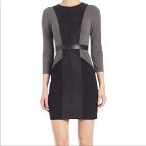 BCBG Maxazria Black and gray dress